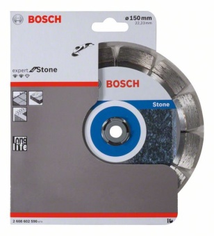 Алмазный отрезной круг Expert for Stone 150 x 22,23 x 2,4 x 12 mm 2608602590